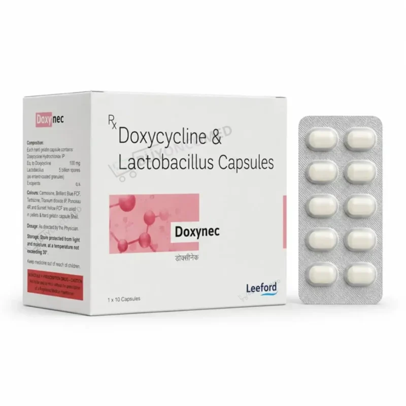 Doxynec (Doxycycline 100mg + Lactobacillus (50Million spores)