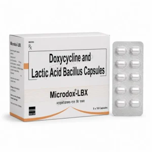 Microdox-LBX Capsule (Doxycycline (100mg) + Lactobacillus (5Billion Spores)
